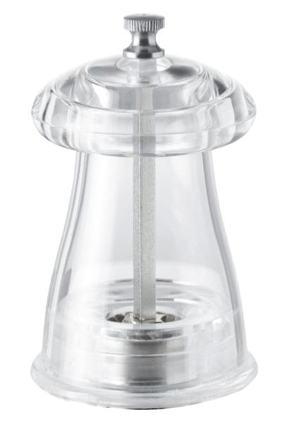 10-cm Crystal-shaped Pepper Mill Acrylic Resin